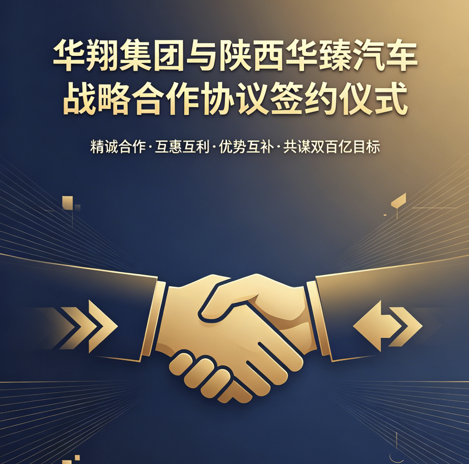 巅峰国际官网集团与陕西华臻汽车战术合作正式启航
